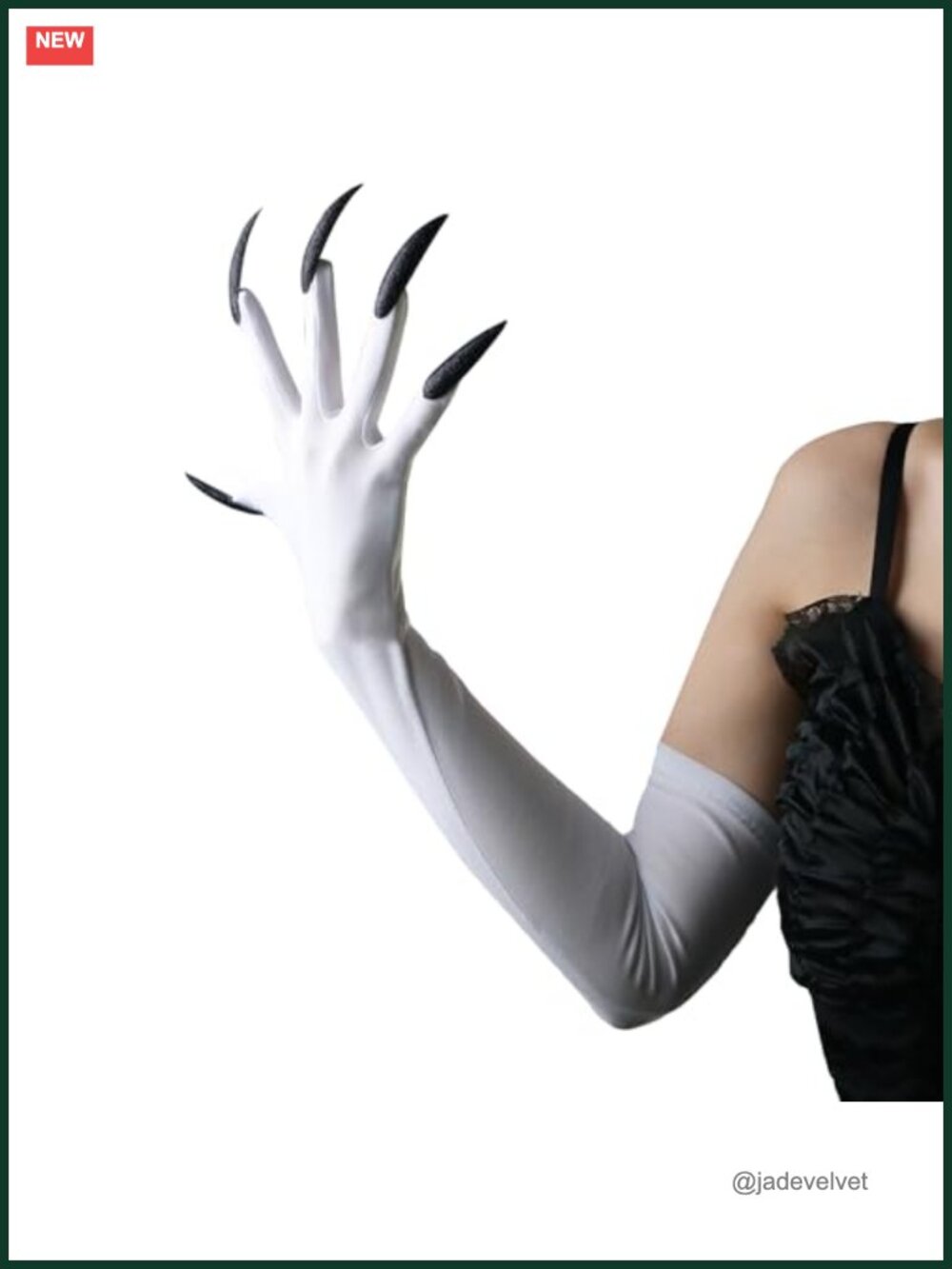 Stretchy Long Fingernails Paw Gloves Cosplay Halloween Costume Accessory